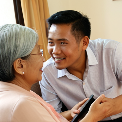 2

**Image Prompt 2: Empathetic Connection in Malaysian Financial Advising**
A warm and approachable Malaysian financial advisor, male or female, engaged in an empathetic conversation with a Malaysian client (perhaps an elderly individual or a young family) in a comfortable, inviting living room setting. The focus is on active listening, genuine understanding, and clear, simple communication, with the advisor leaning slightly forward, maintaining eye contact. Digital tools like a tablet or smartphone are visible but are placed to the side, underscoring that human connection is paramount. The atmosphere is one of trust and care, with soft, natural lighting. The scene captures the essence of building long-term relationships and prioritizing client well-being. --ar 16:9 --v