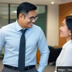보험중개사와 관련된 고객 설득 성공 사례 - A warm, professional Malaysian insurance agent attentively listening to a middle-aged Malay couple i...