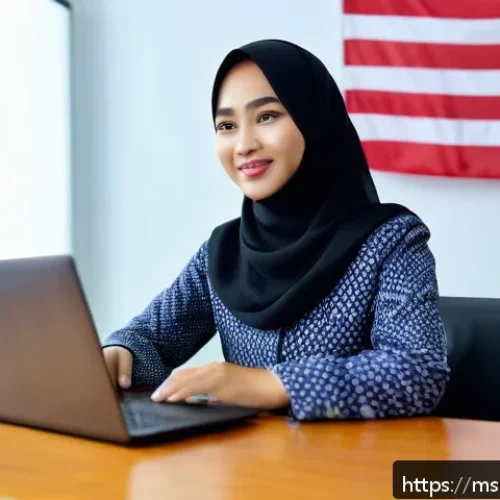 보험중개사 자격증 공부와 병행 가능한 일 - A young Malaysian insurance agent student working part-time from home, sitting at a modern desk with...